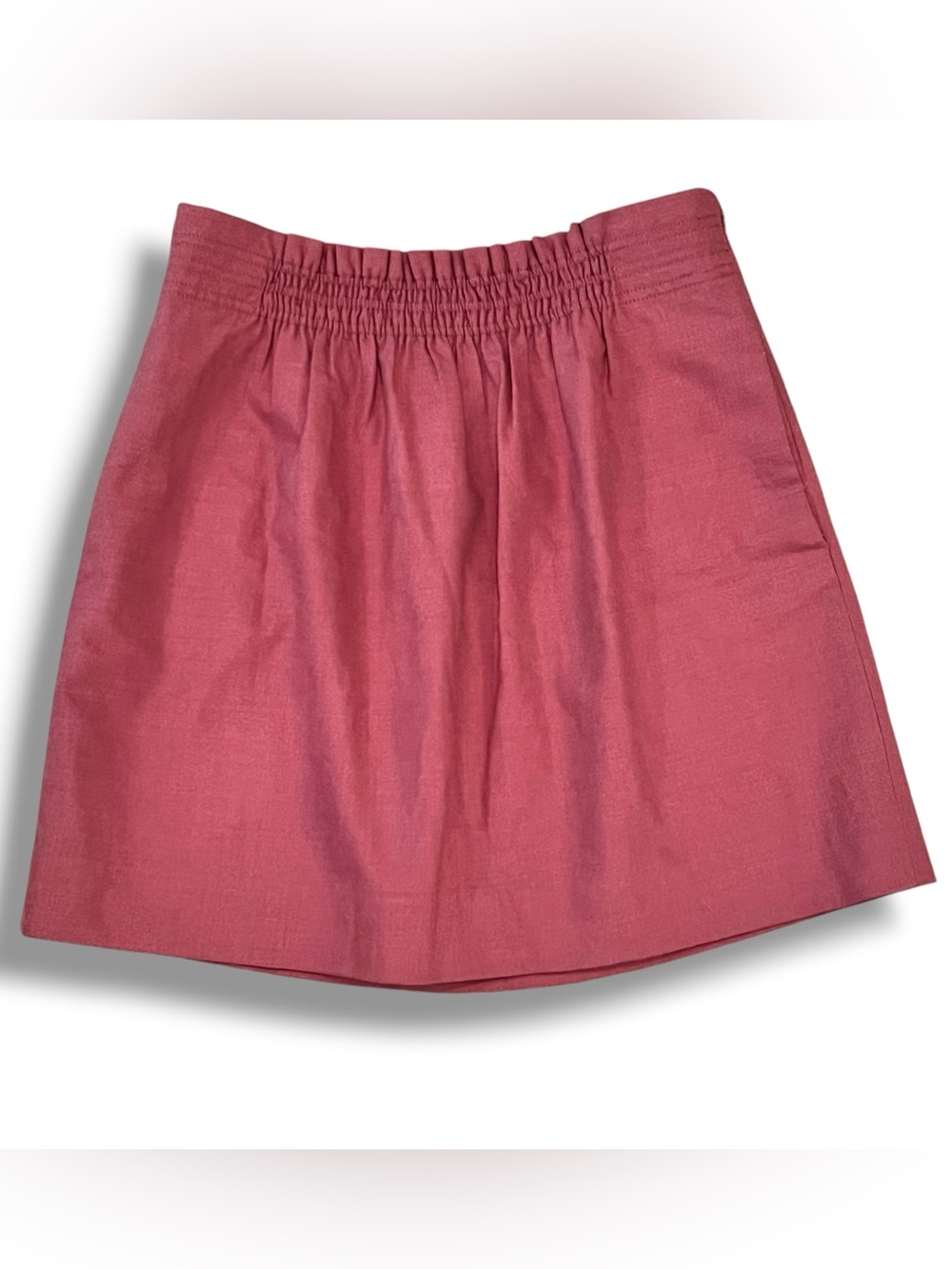 J Crew Wool Skirt Lined Size 10 Mauve Pink A Line Above Knee Casual Boho D-5